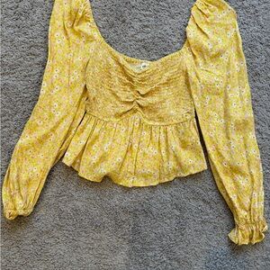 Elodie Floral Yellow Women's Top / S